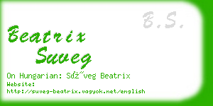 beatrix suveg business card